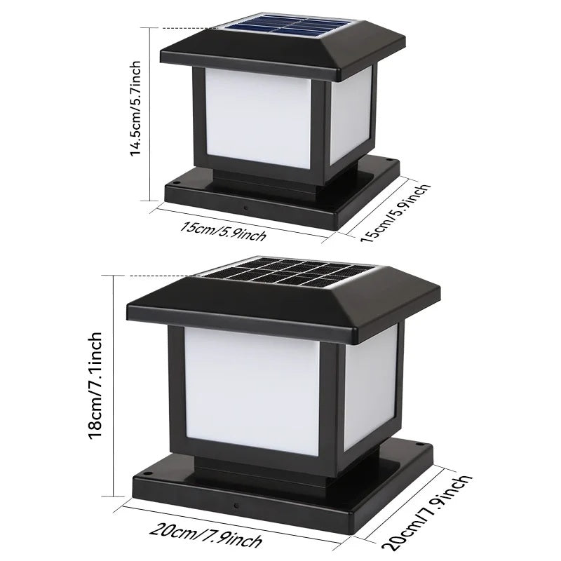 PostaGlow – Solarbetriebene LED-Pfostenleuchte für Zaun, Garten & Terrasse