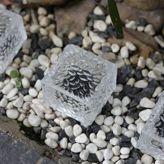 LumiBrick – Solar-Glas-Effekt-Ziegel-Leuchten (4er-Set)