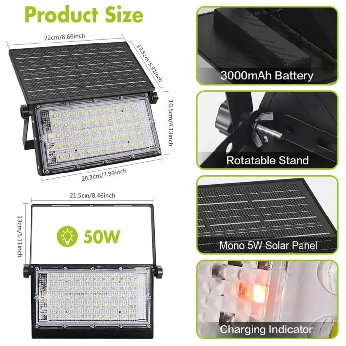 SolarBright 700 – Tragbarer Solarstrahler mit Fernbedienung