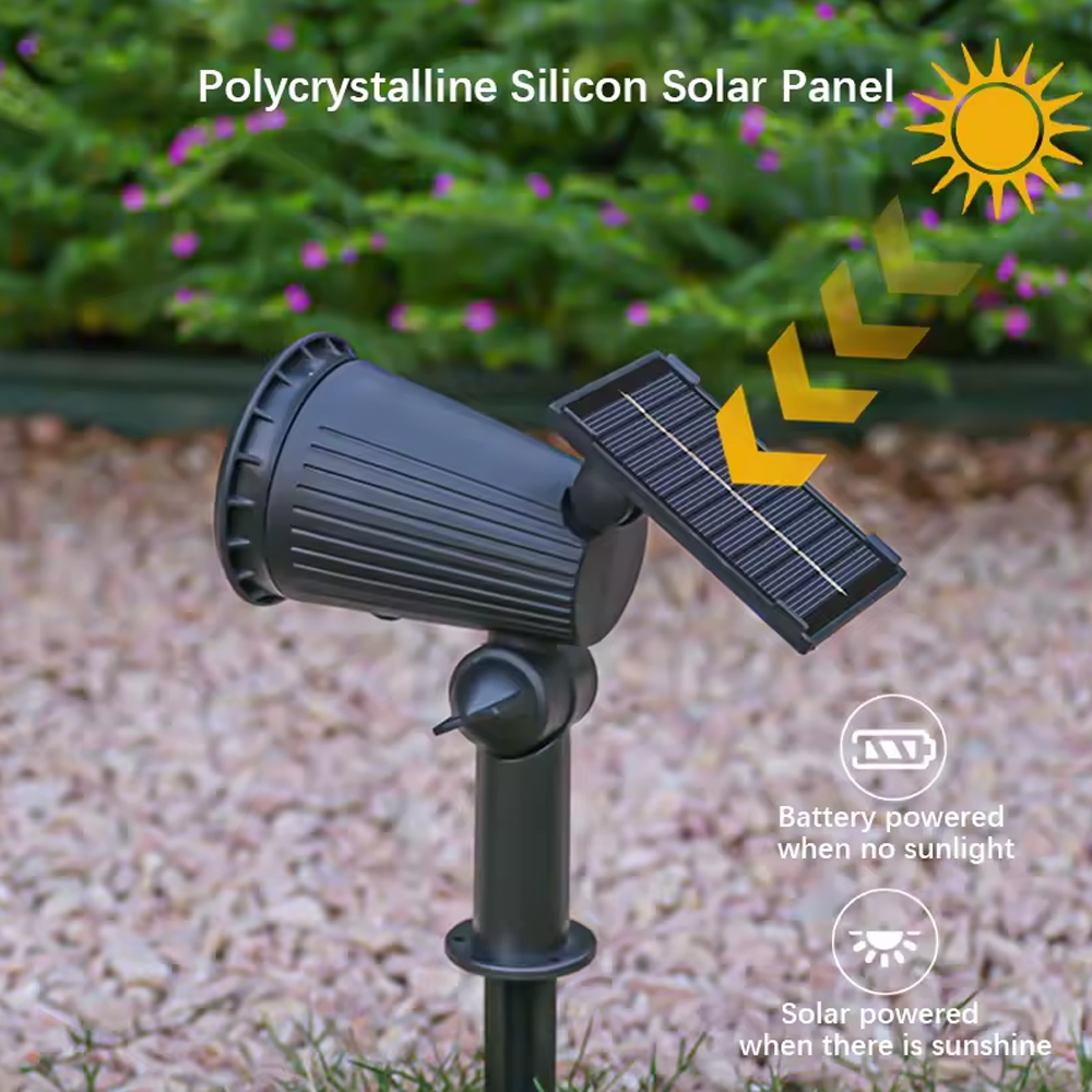 3er-Set Solar Gartenleuchten – Schwarz
