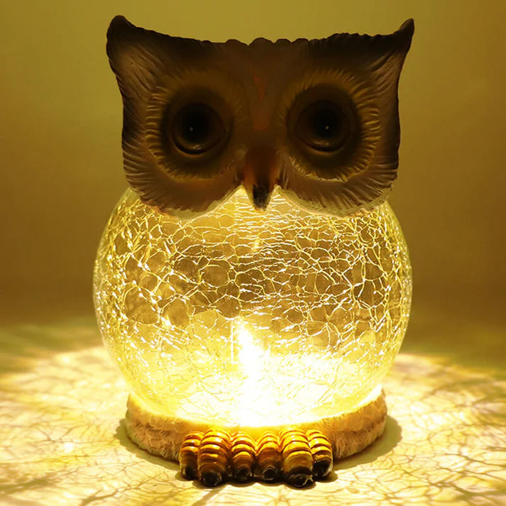LunaOwl - Solar LED-Tischlampe für draußen