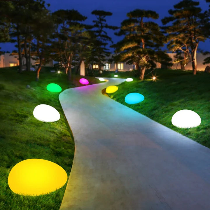 ColorWay – Solar-RGB-Steinleuchte mit Farbwechsel für Garten & Wege