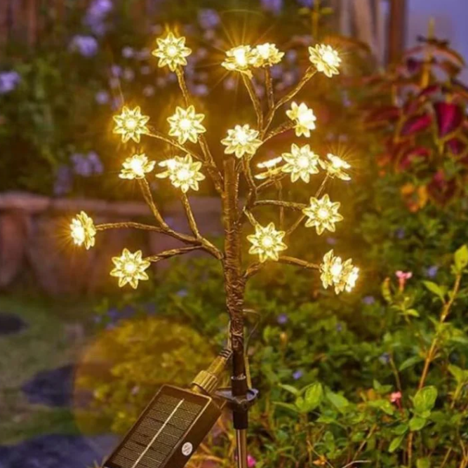 BloomLight – Dekorative Solar-LED-Gartenlampen im Blütendesign