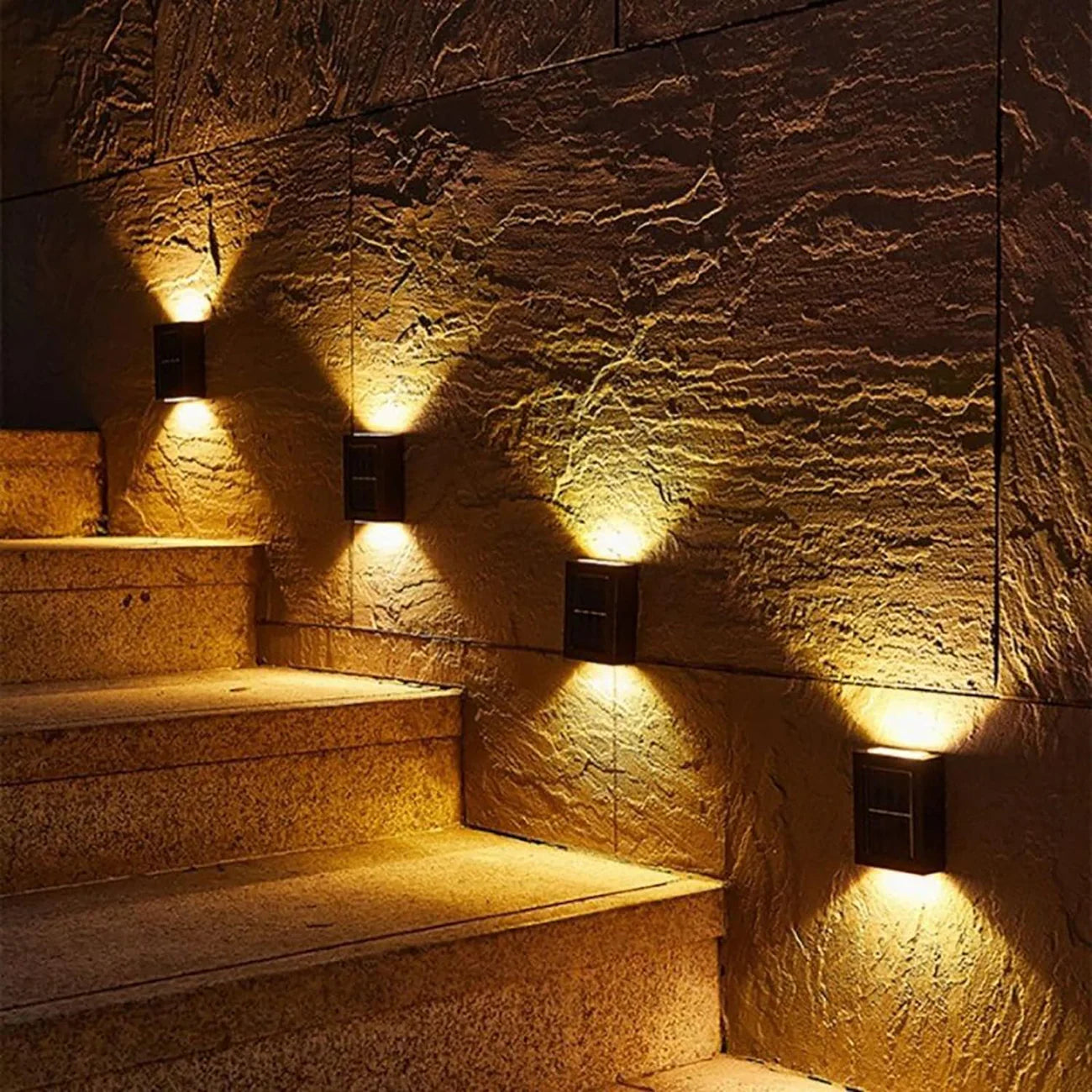 GlowEdge - Solar-LED-Wandleuchte
