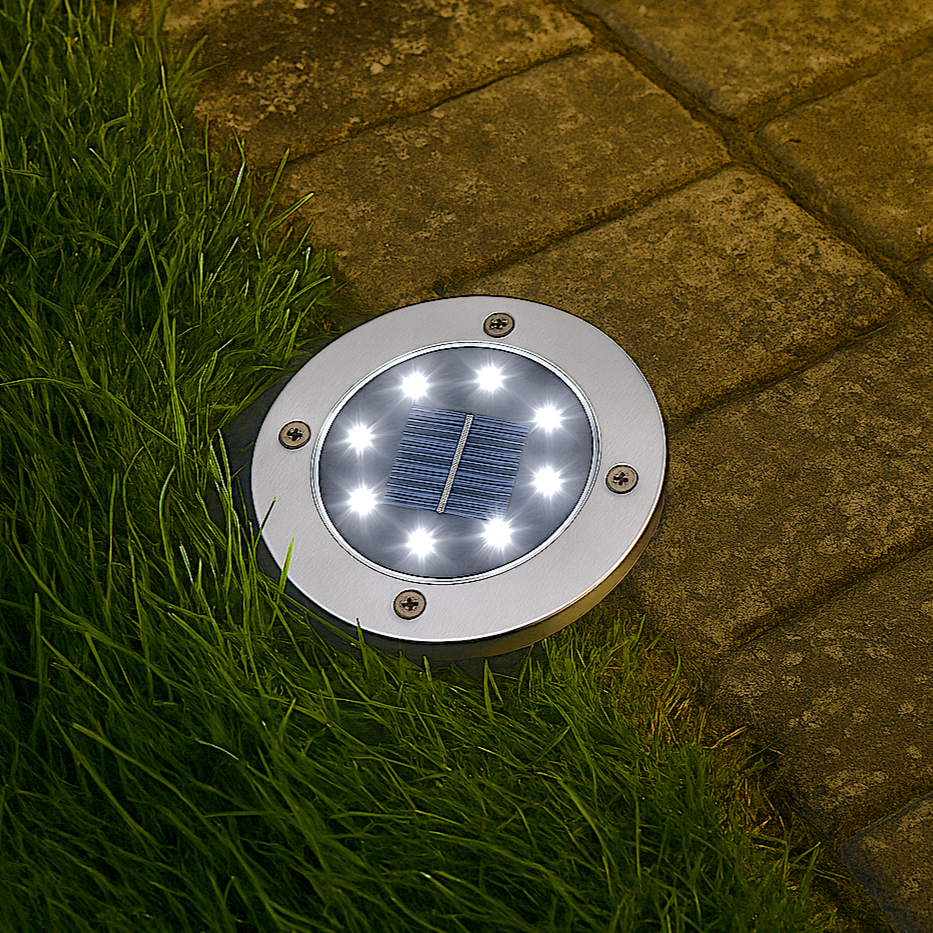 OrbiGlo - Wasserdichtes LED-Solar-Bodenlicht