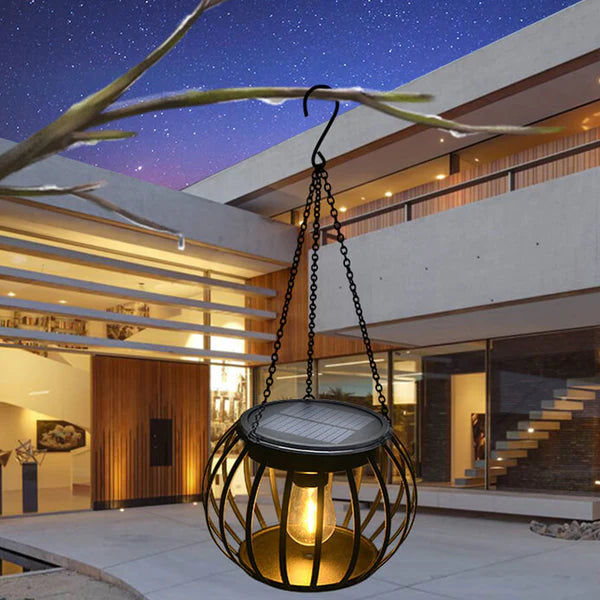 Gleamkin – Hängende Solar-LED-Laterne für Garten, Balkon & Terrasse