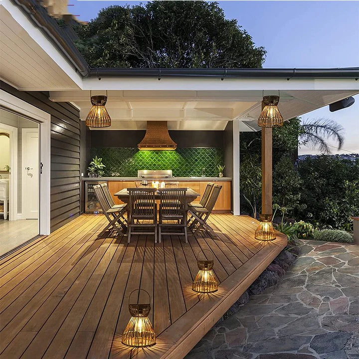 Lanterra – Dekorative Solar-Terrassenleuchte mit warmweißem LED-Licht