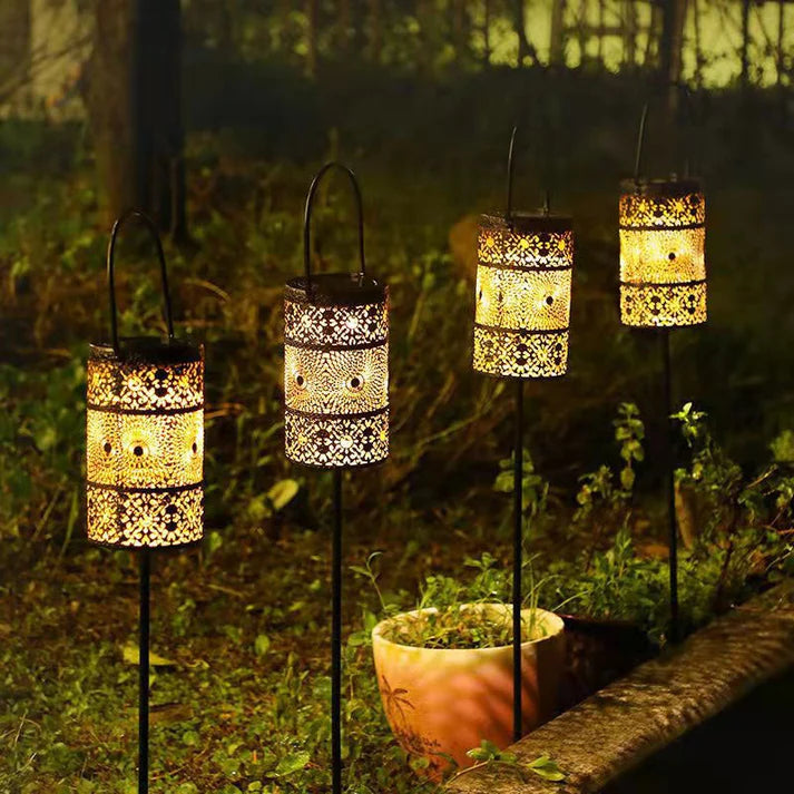 Solaura – Solarbetriebene Gartenleuchte mit dekorativem Lichtmuster