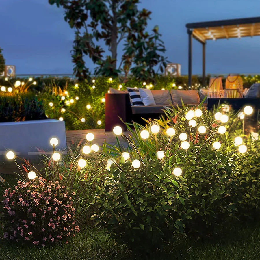 LumaBloom – Blumenförmige Solar-Gartenleuchte mit LED für Außenbereiche