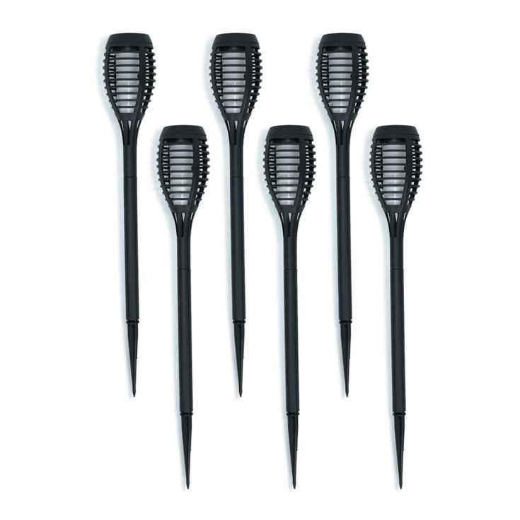FlameGlow Stakes – 6er Set Solar Flammenleuchten