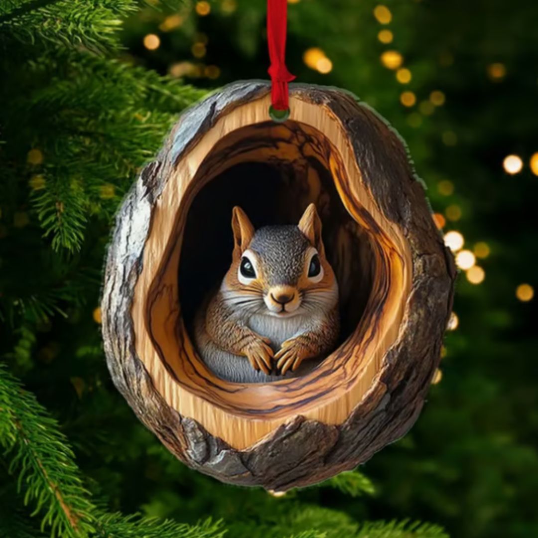 Massivholz Tier Weihnachtsschmuck