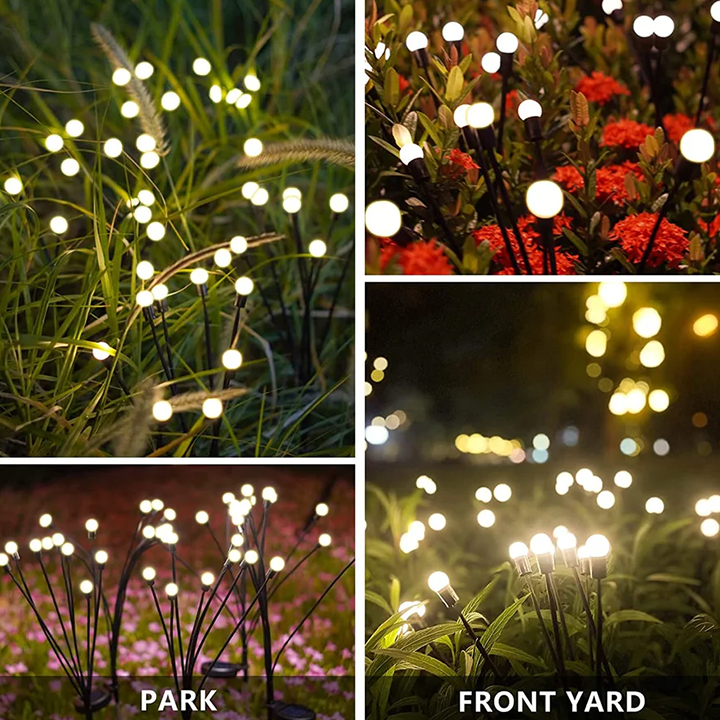 LumaBloom – Blumenförmige Solar-Gartenleuchte mit LED für Außenbereiche