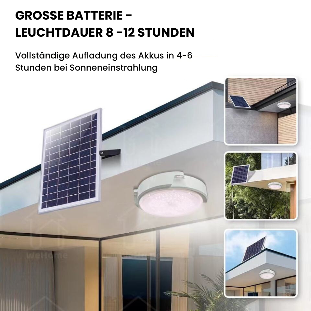 Solar-Deckenleuchte Indoor/Outdoor mit Fernbedienung