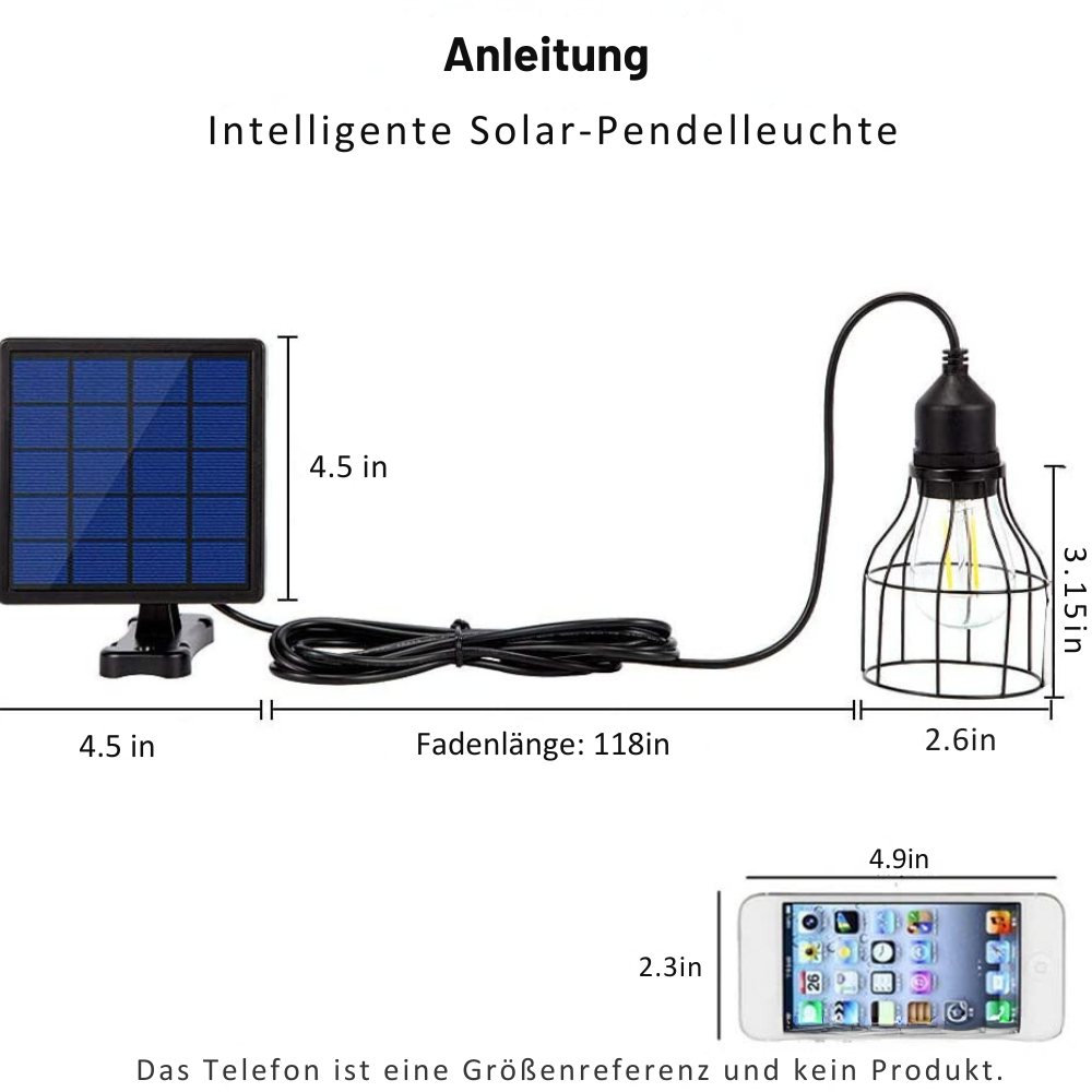 Solar-Kronleuchter Lampe