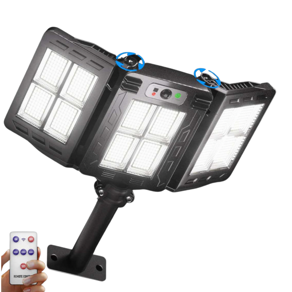 3-Kopf Solar LED Lichtsystem