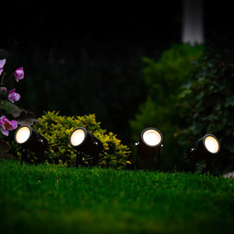 Heliora – 4er-Set Solar LED Gartenstrahler