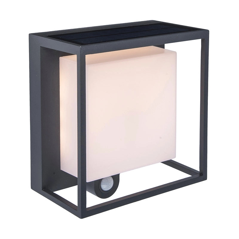 LightCage – Solar Wandleuchte mit Bewegungssensor