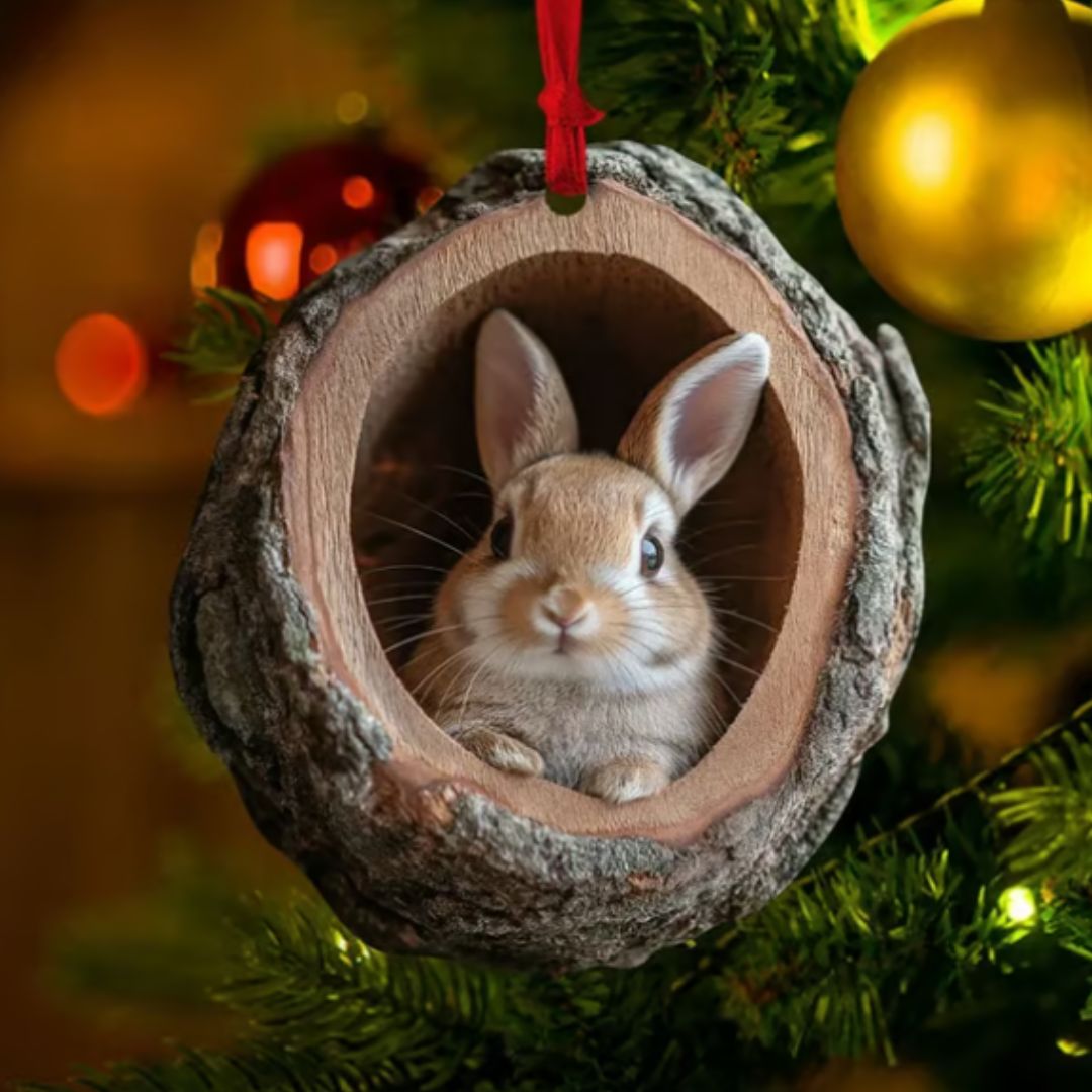 Massivholz Tier Weihnachtsschmuck