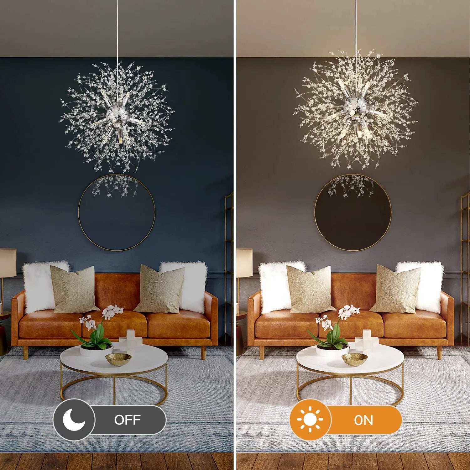 RadiantBloom – Elegante LED-Designerleuchte für Wohn- & Schlafzimmer