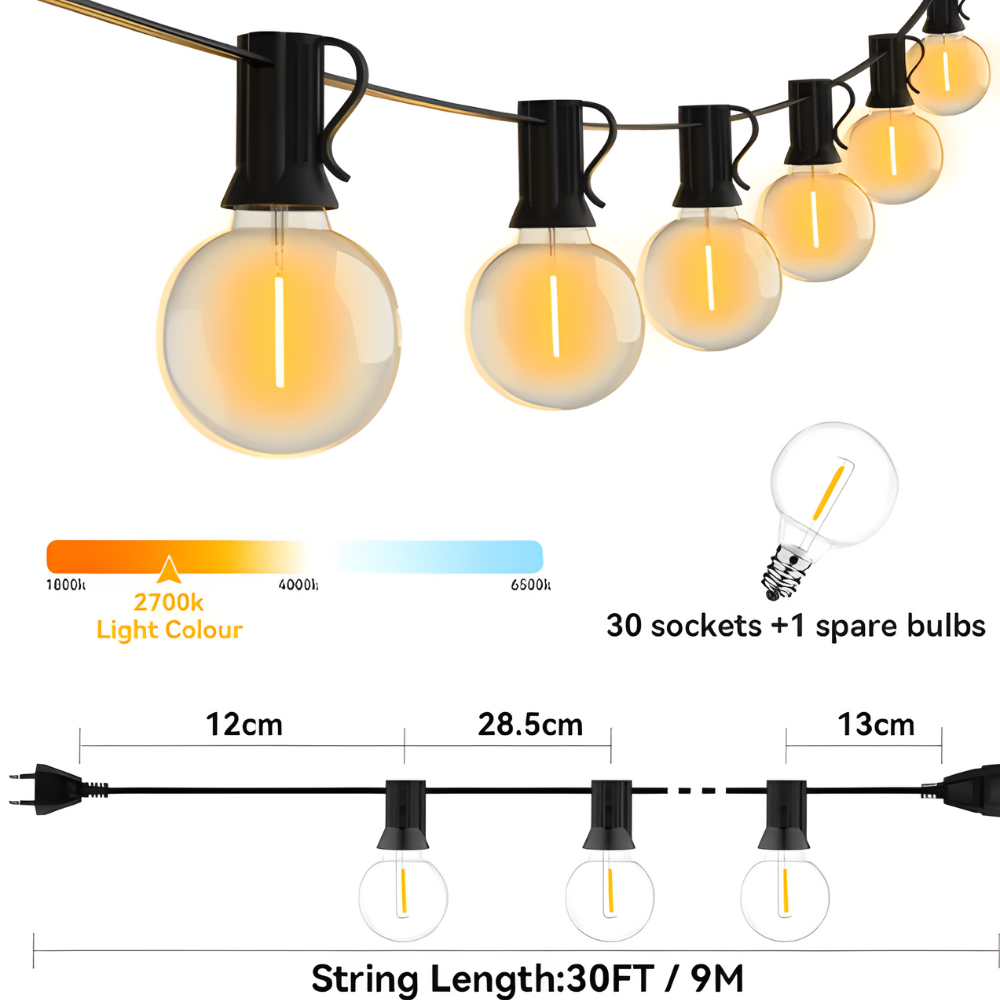 SolarBulb™ - Dual Power Sphere Lichterkette