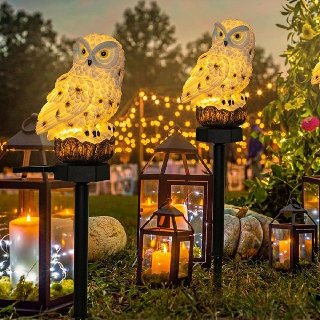 Owlglow - Solarbetriebene LED-Gartenlampe