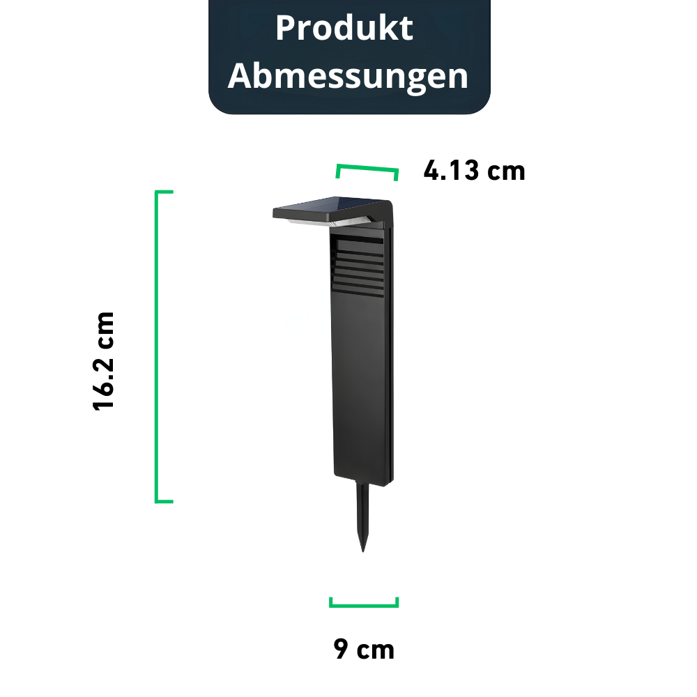 Opulenter Poller™ - Innovative Solar-Pollerleuchten (2er Pack)