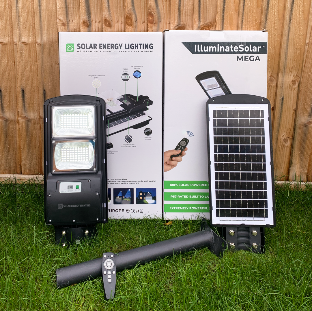 IlluminateSolarMega™ - 300W Solar-Straßenleuchte mit hoher Helligkeit 6000 Lumen