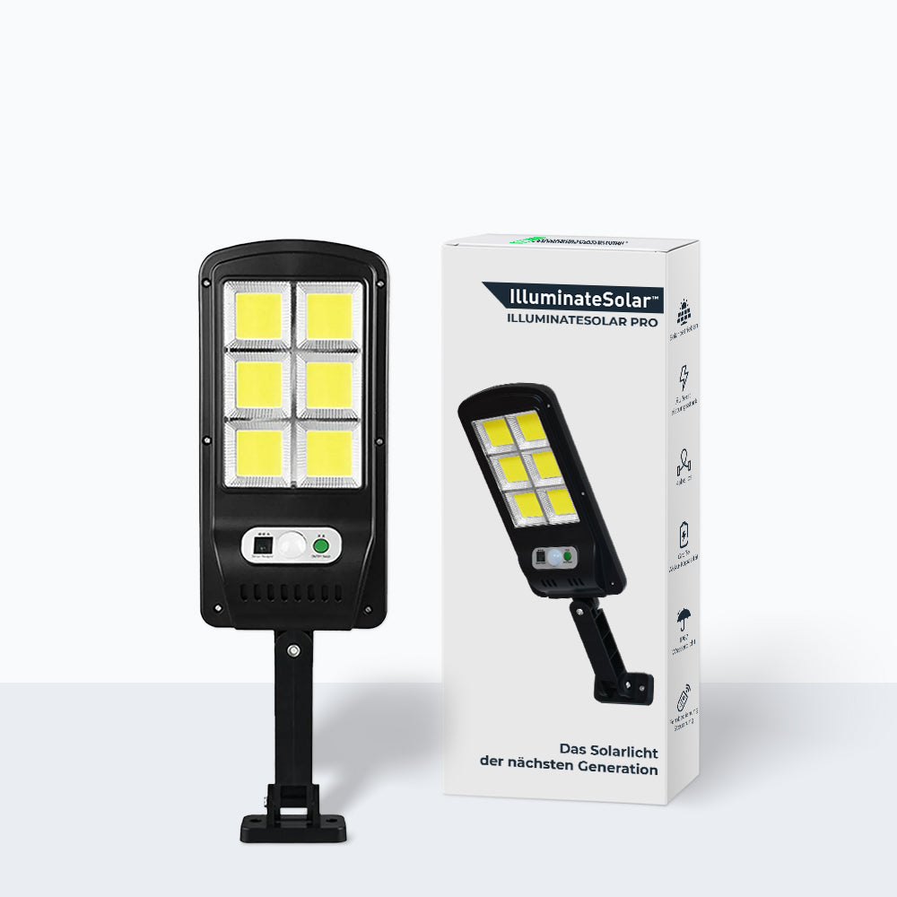 IlluminateSolar™- Die ultrahelle solarbetriebene LED-Straßenlampe 2-Pack (Vente de liquidation)