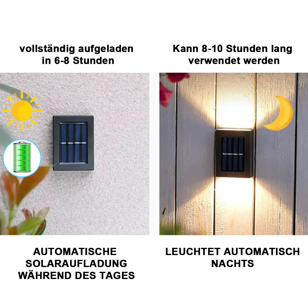 Auf&Ab™- LED-Solarbeleuchtung (2er-Pack)