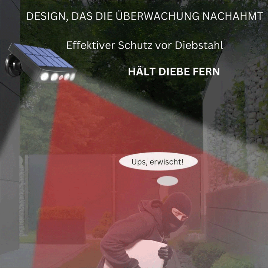 GuardSolar™ – Solar-Sicherheitsstrahler mit Bewegungsmelder und Weitwinkel
