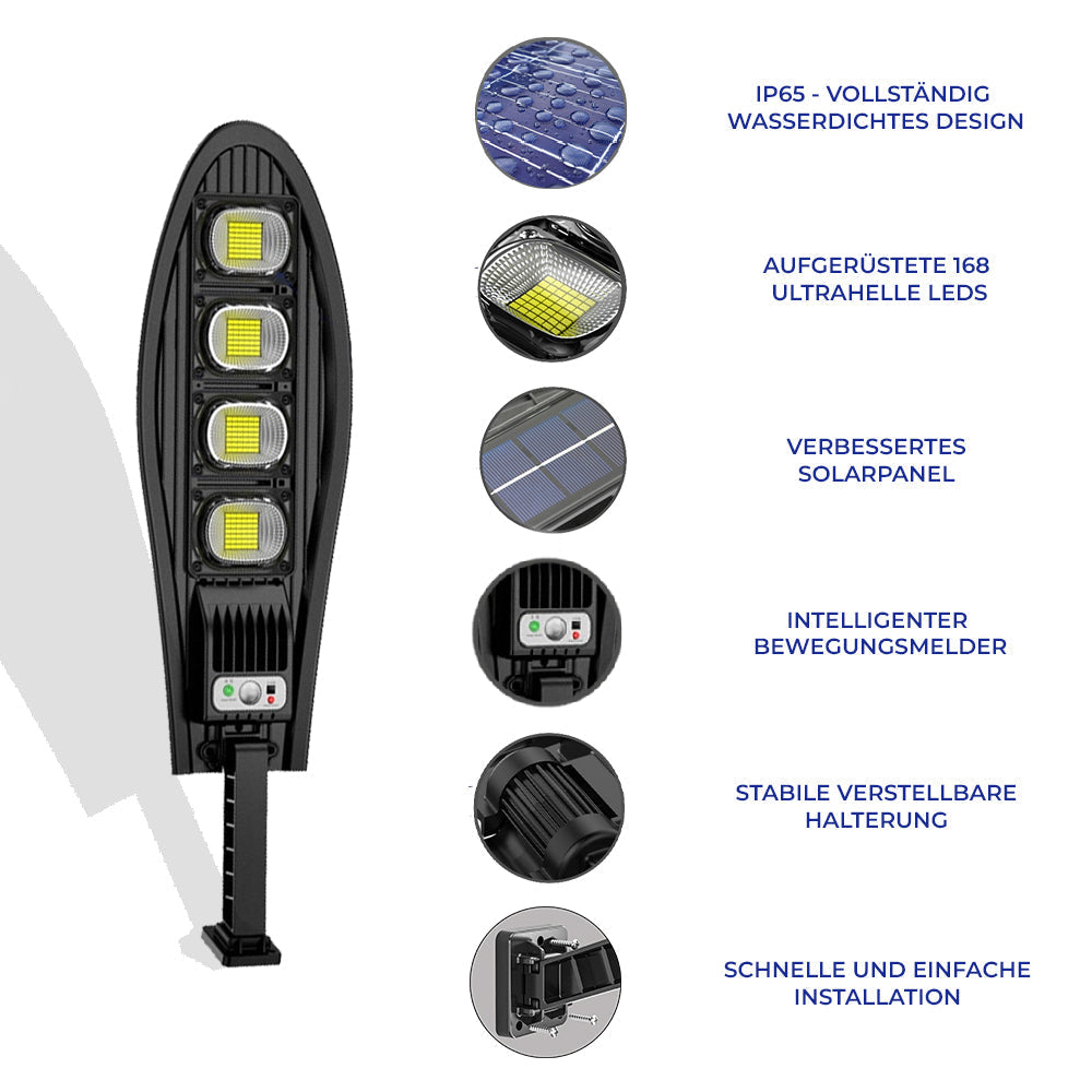 DragonSolar™- 600W Solarbetriebene Außenleuchte mit Bewegungserkennung