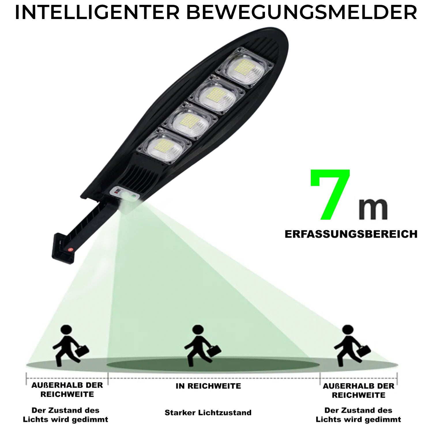 DragonSolar™- 600W Solarbetriebene Außenleuchte mit Bewegungserkennung