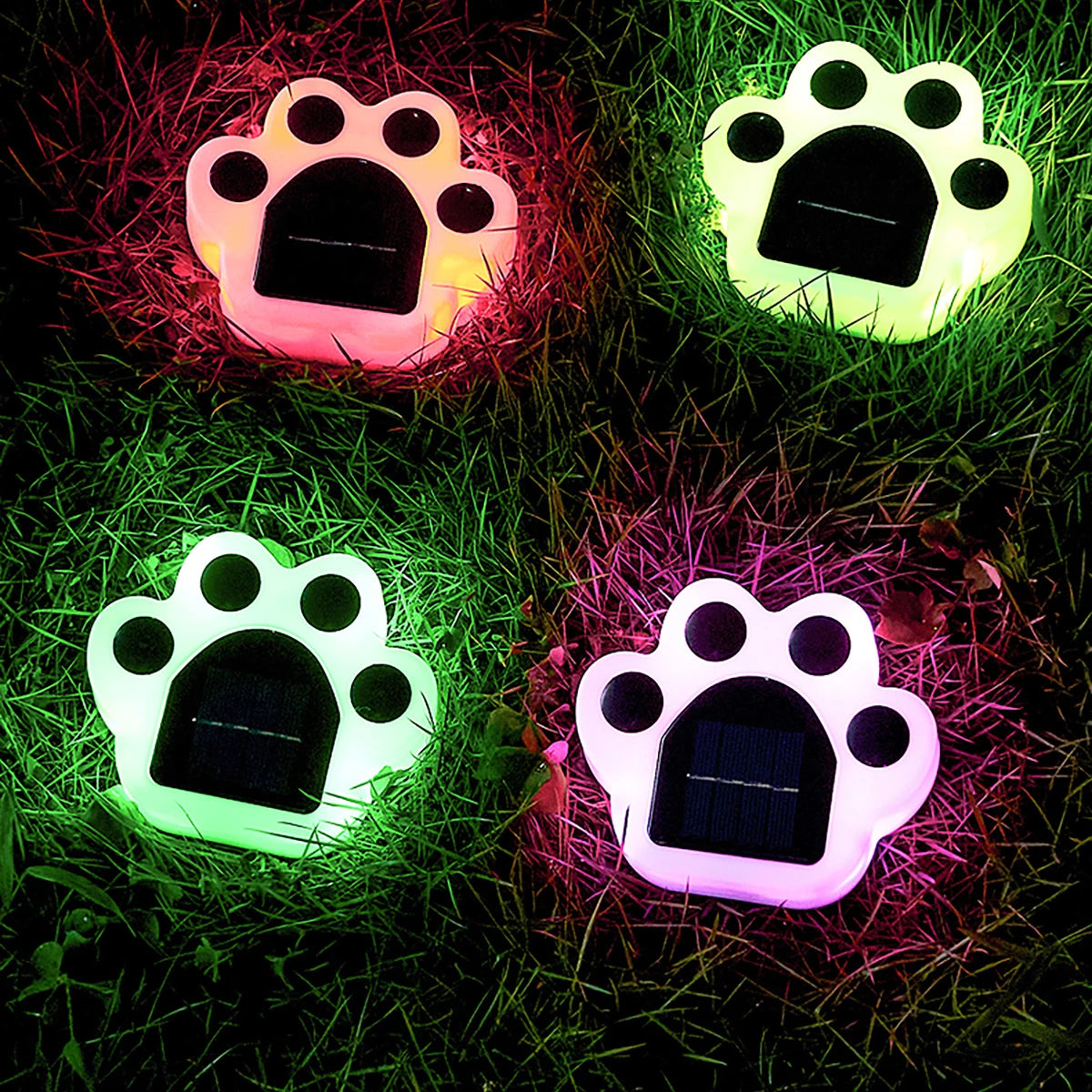 BrightPaw™ - Welpe LED Pfote Lichter (4er-Pack)