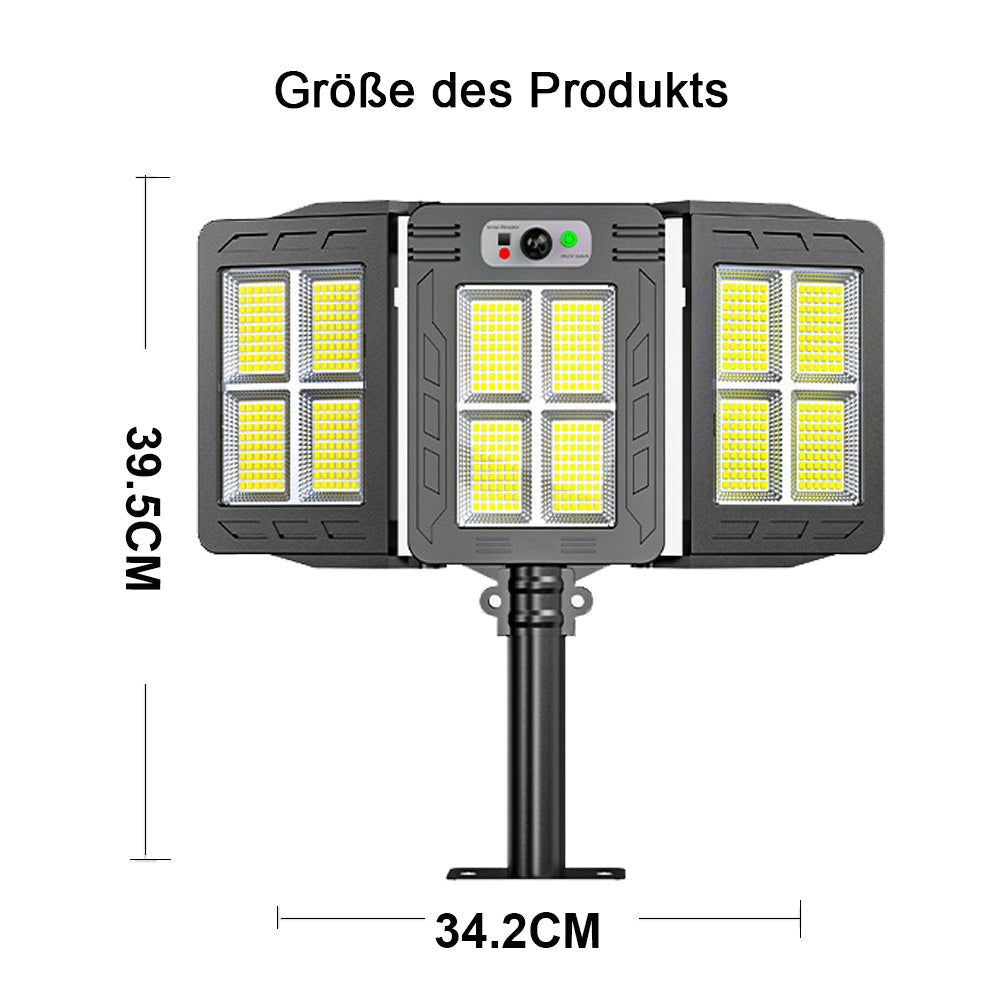 3-Kopf Solar LED Lichtsystem