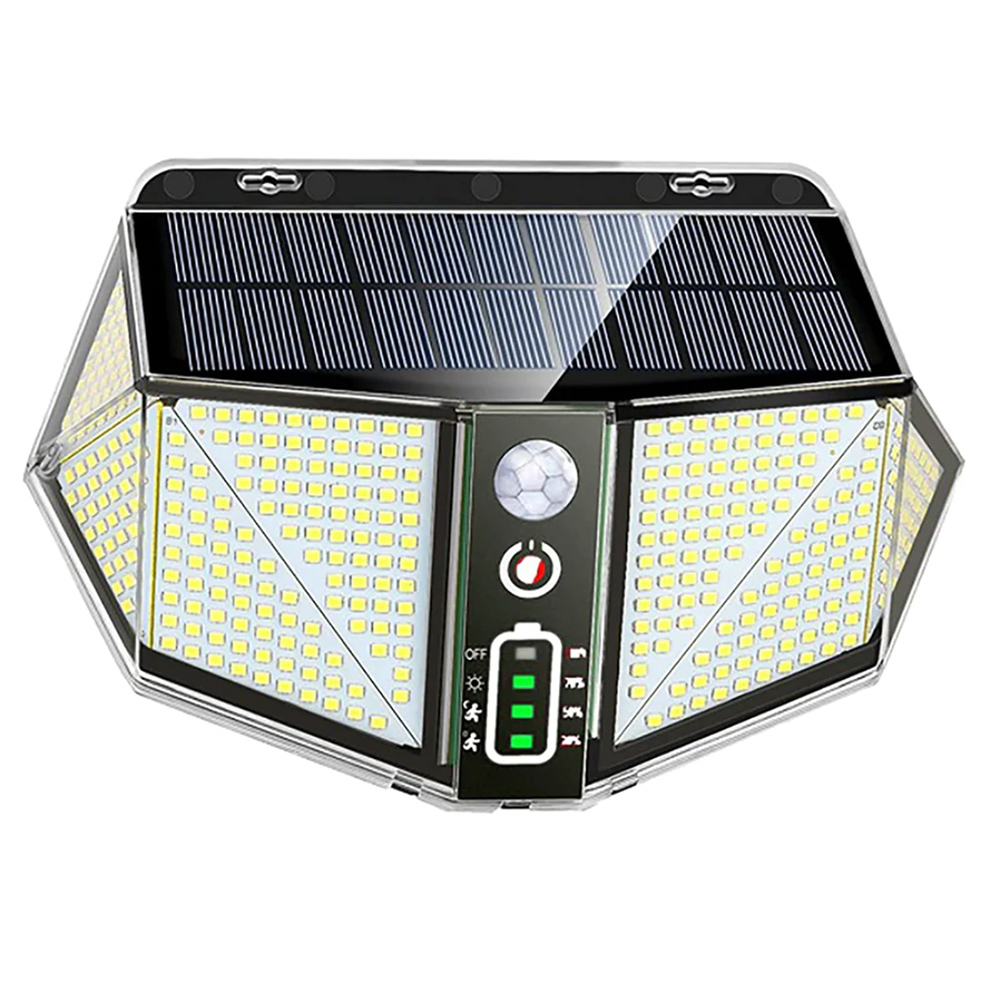 WallMega™- Die 410 LED-Solar-Zaunleuchte