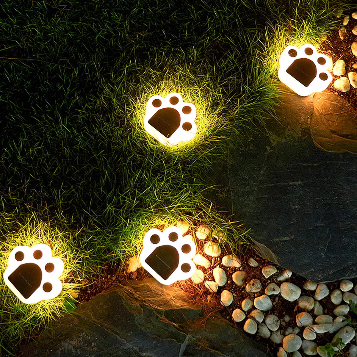 BrightPaw™ - Welpe LED Pfote Lichter (4er-Pack)