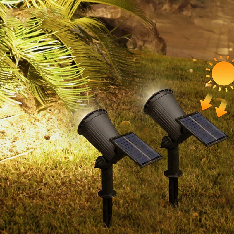 LumaRay – RGB-Solar-LED-Gartenstrahler mit 9 Leuchten für Außenbereiche