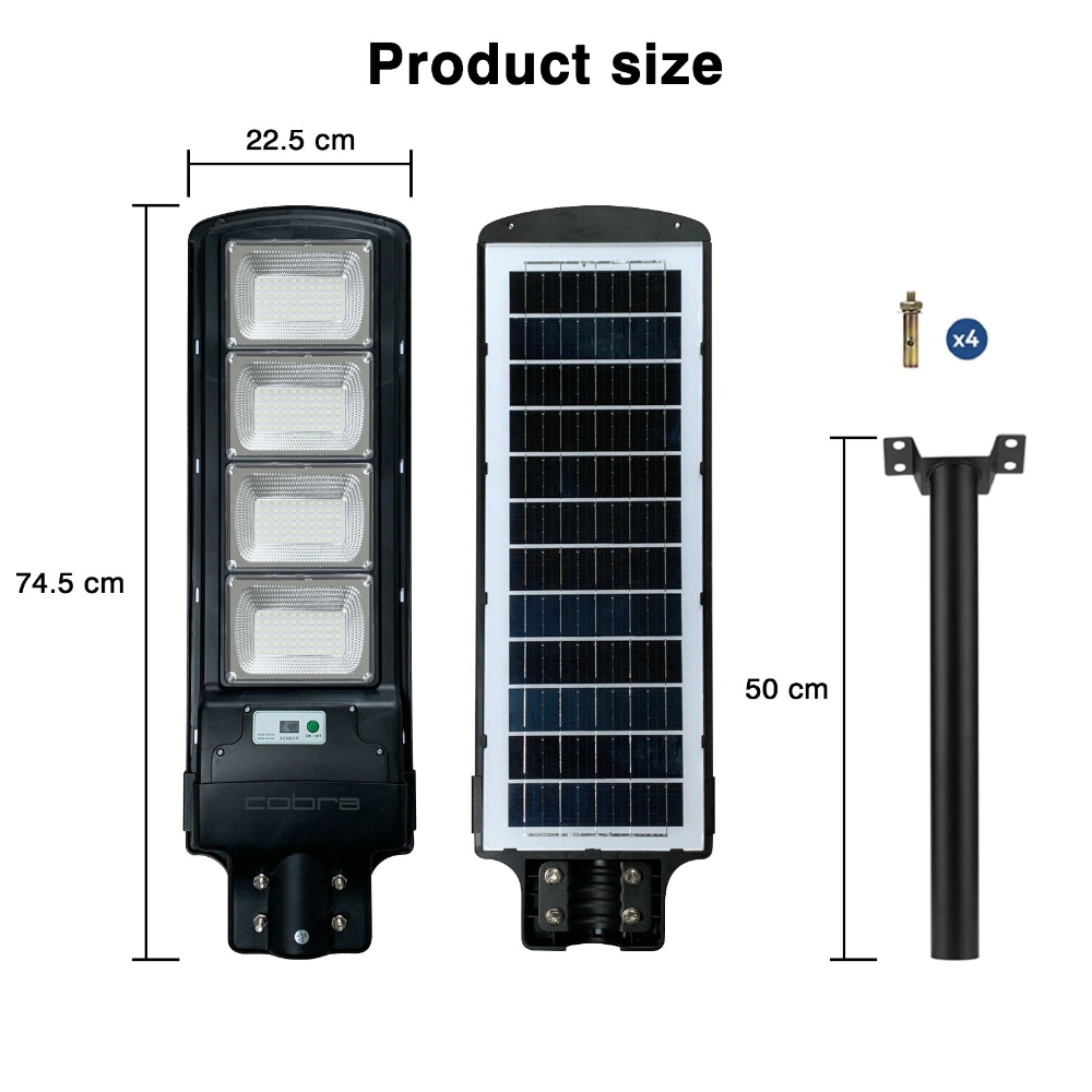 IlluminateSolarMega™ - Die ultimative 450W/6500 Lumen ultra-helle Solar-Straßenleuchte