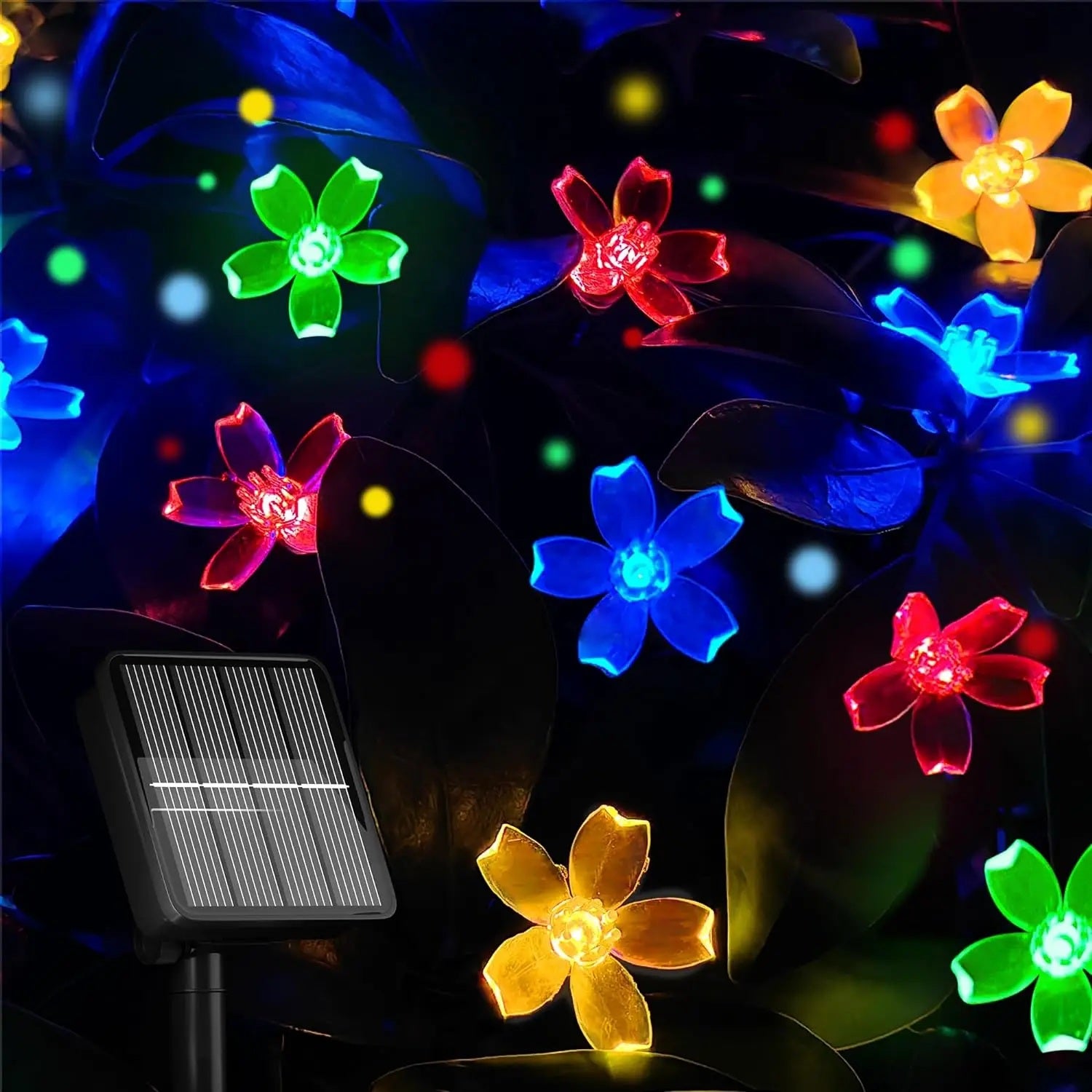 BlossomGlow Solar Sakura Lichterkette – LED Außenbeleuchtung für Garten & Feiertage