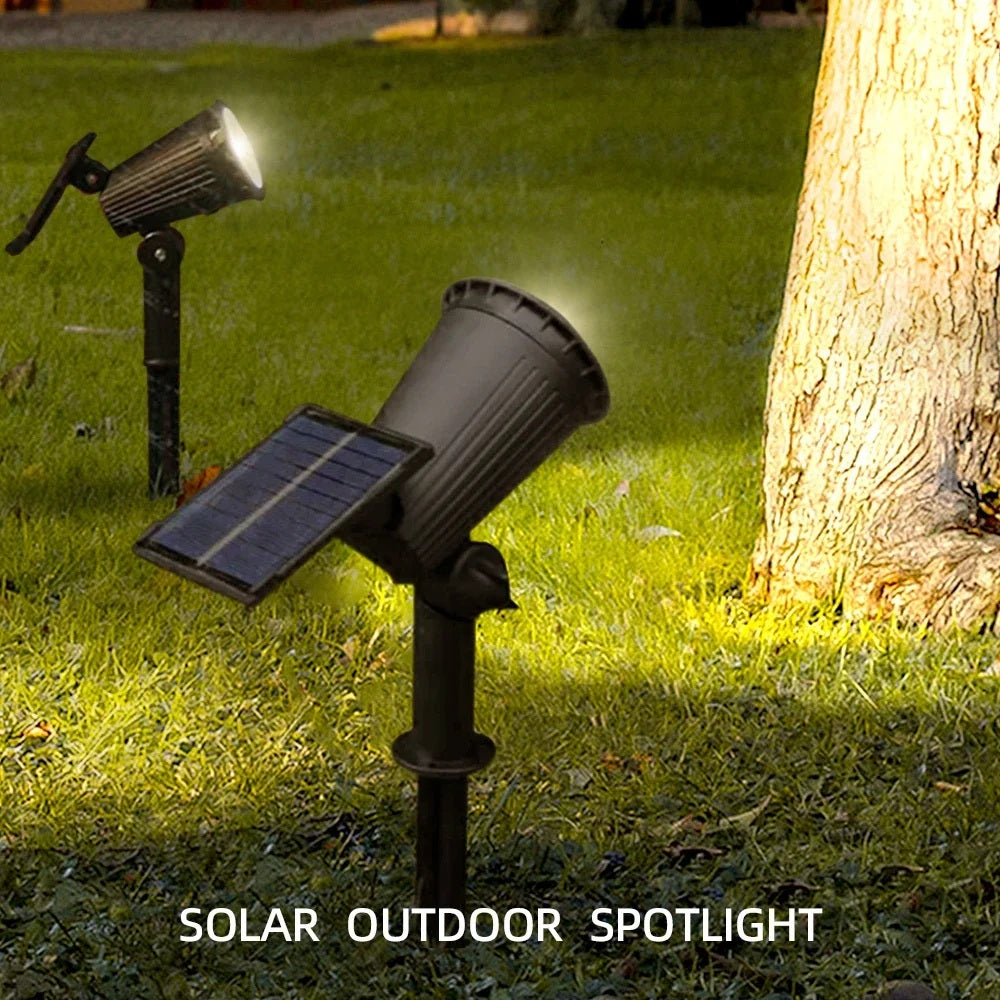 LumaRay – RGB-Solar-LED-Gartenstrahler mit 9 Leuchten für Außenbereiche