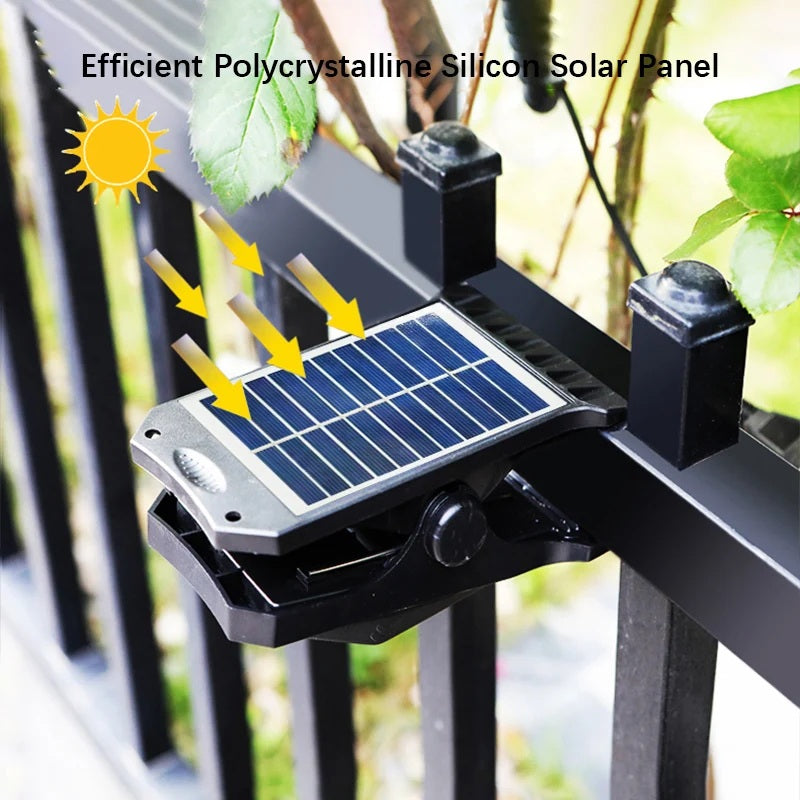 SolarClip Light – Solar Clip-Leuchte mit USB & Bewegungssensor