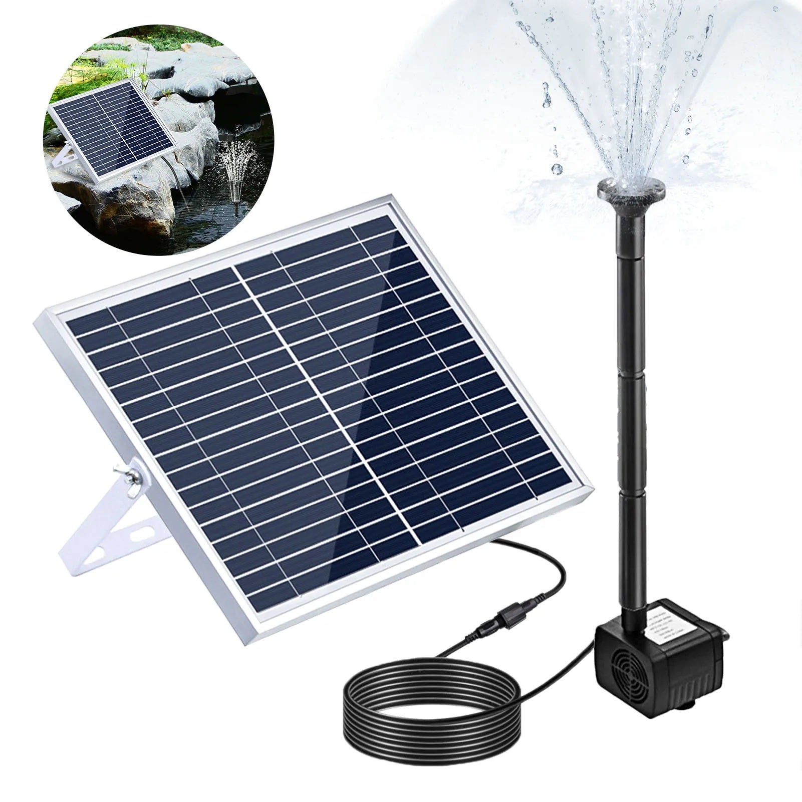 HydroSol – Solarpumpe für Vogeltränken & Gartenteiche