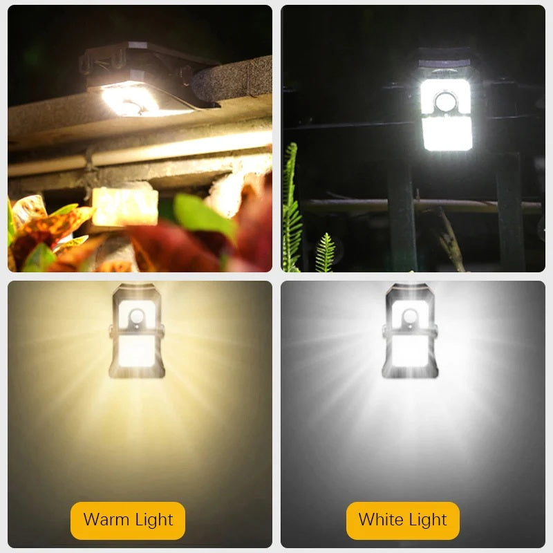 SolarClip Light – Solar Clip-Leuchte mit USB & Bewegungssensor