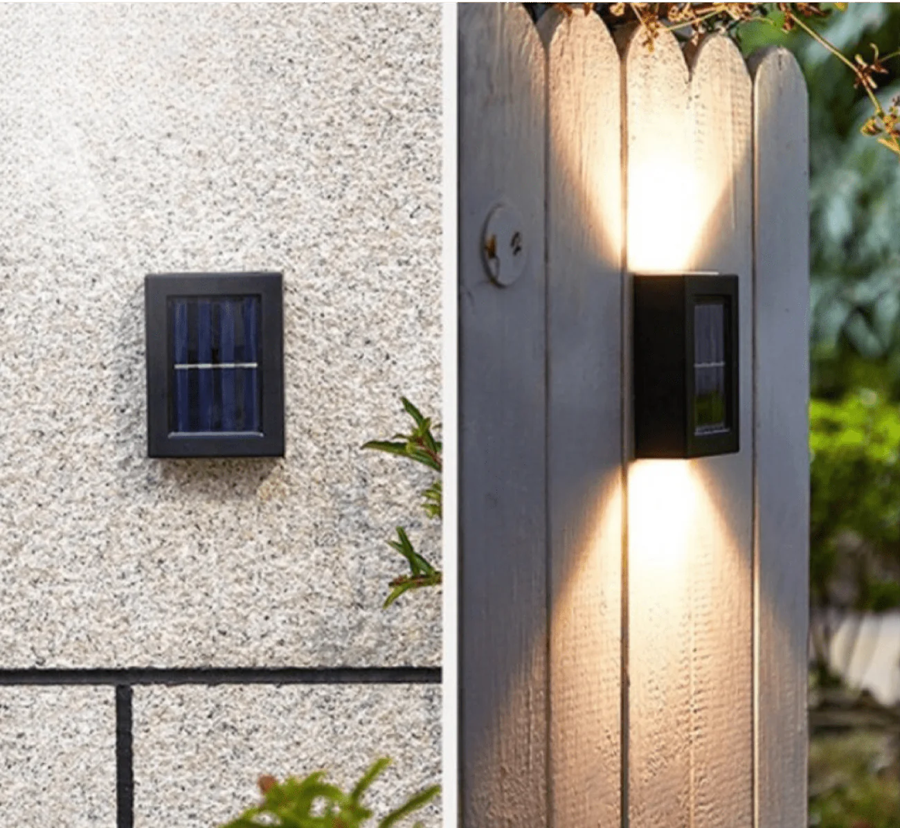 GlowEdge - Solar-LED-Wandleuchte