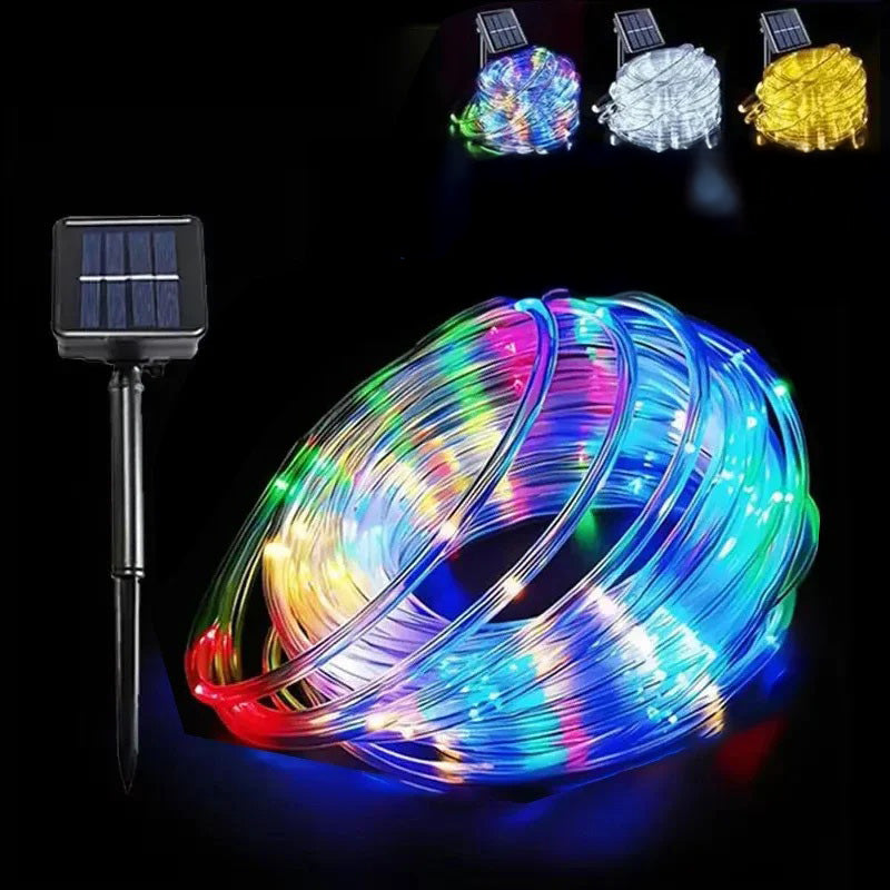 SolarTwine Solar Lichterschlauch – Wasserdichte LED Lichterkette für Garten & Weihnachten