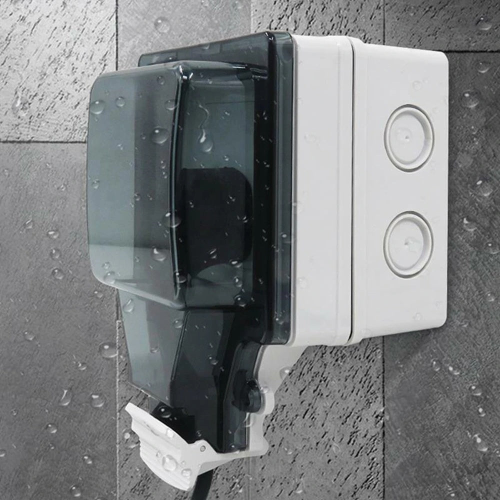 Smart WiFi Außensteckdose mit EU-Stecker – Wasserdicht & Wetterfest