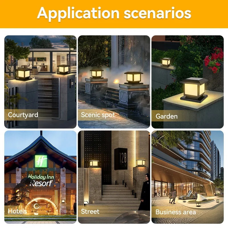 PostaGlow – Solarbetriebene LED-Pfostenleuchte für Zaun, Garten & Terrasse