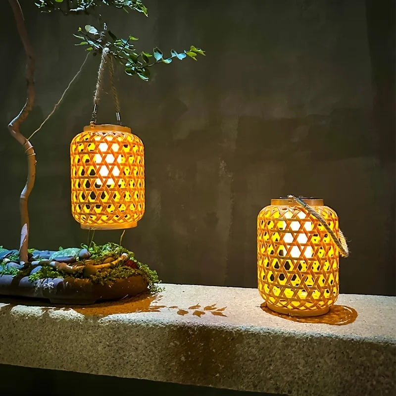 LumiBambu – Solarbetriebene Bambus Laterne