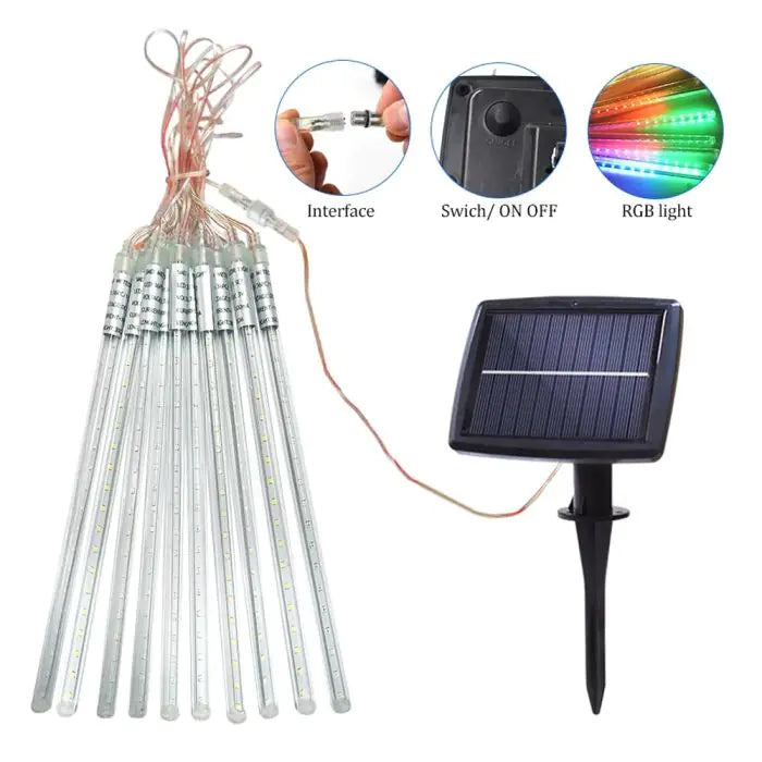 StarCascade – Solare Meteorlichter für Weihnachten & Garten