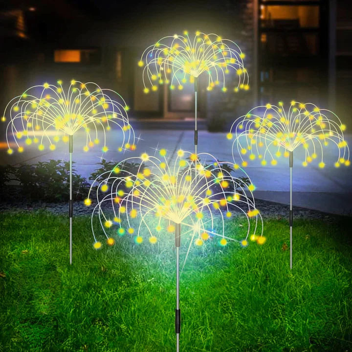 FireGlow – Solar-LED-Feuerwerkslicht für Garten & Terrasse